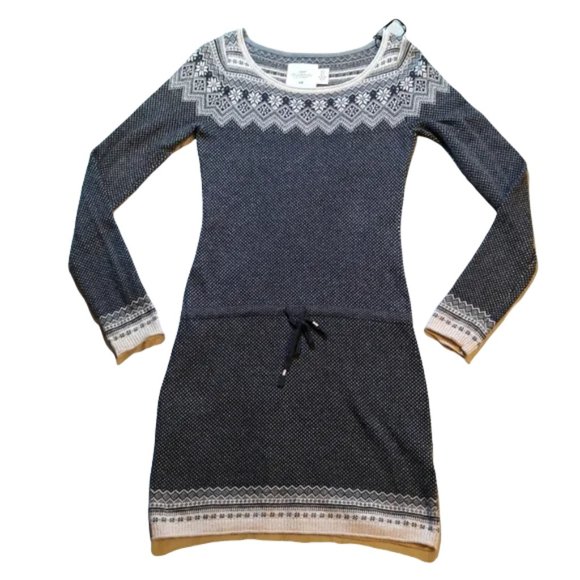 ⏰Fair Isle sweater dress w/drawstring - Picture 2 of 11